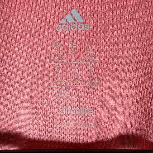 Adidas Climalite Running Shirt Womens XL Pink Athletic Top - Picture 3 of 8